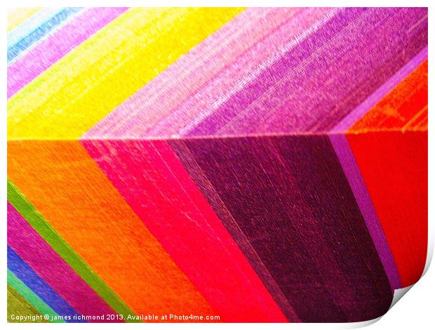 Corner Colours  1 - 5 Print by james richmond
