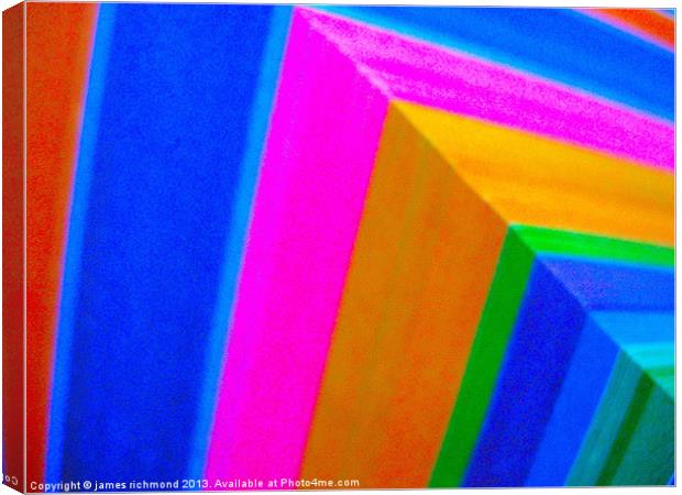 Corner Colours  3 - 5 Canvas Print by james richmond