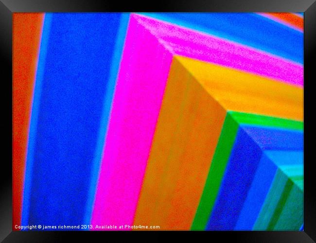 Corner Colours  3 - 5 Framed Print by james richmond