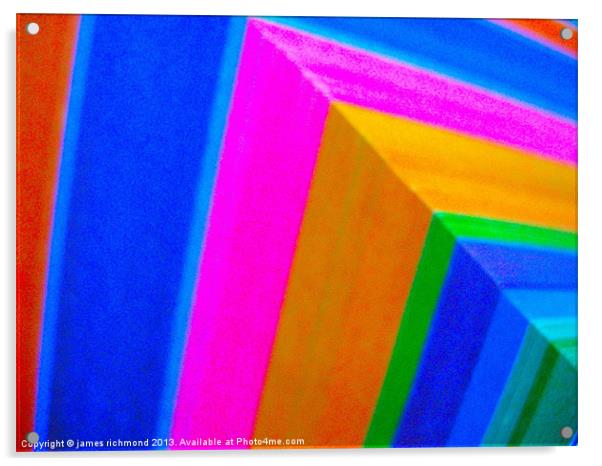 Corner Colours  3 - 5 Acrylic by james richmond