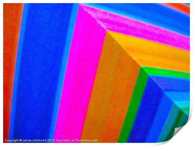 Corner Colours  3 - 5 Print by james richmond