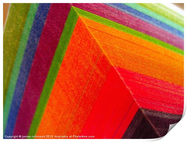 Corner Colours  4 - 5 Print by james richmond