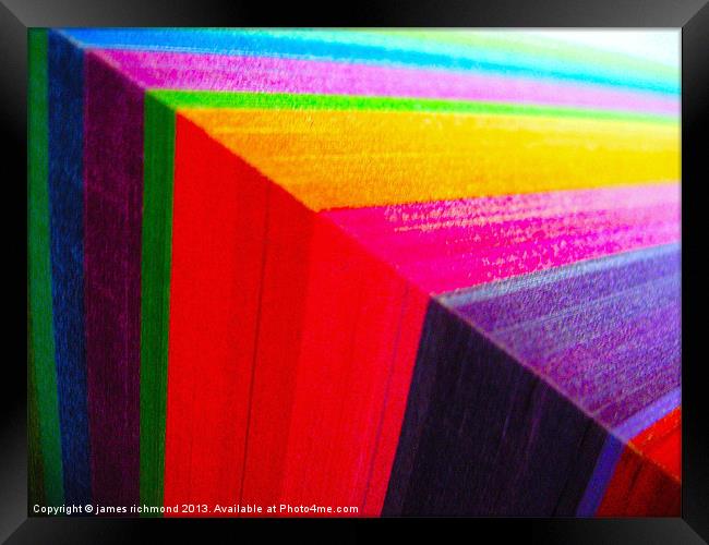 Corner Colours  5 - 5 Framed Print by james richmond