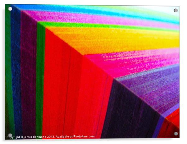 Corner Colours  5 - 5 Acrylic by james richmond