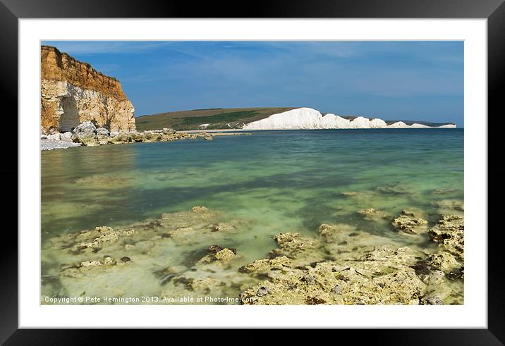 Seven sisters from Hope Gap Framed Mounted Print by Pete Hemington