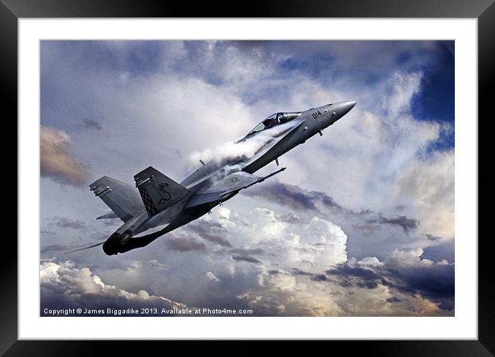 Super Hornet Framed Mounted Print by J Biggadike