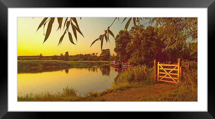 River Wey Pyrford Surrey Framed Mounted Print by Clive Eariss