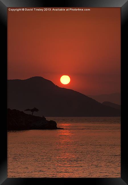 Turkish Sunset Framed Print by David Tinsley