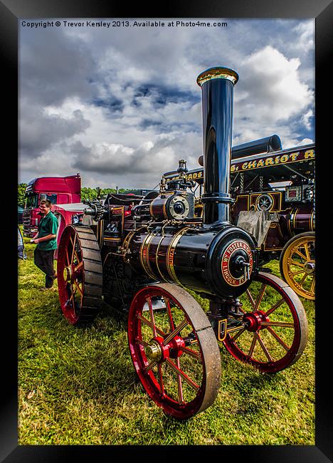 Foster Traction Engine Framed Print by Trevor Kersley RIP