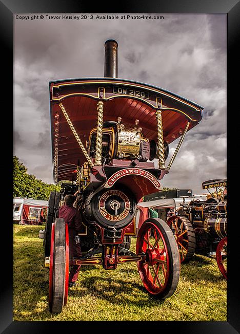 The Burrell Road Locomotive Framed Print by Trevor Kersley RIP
