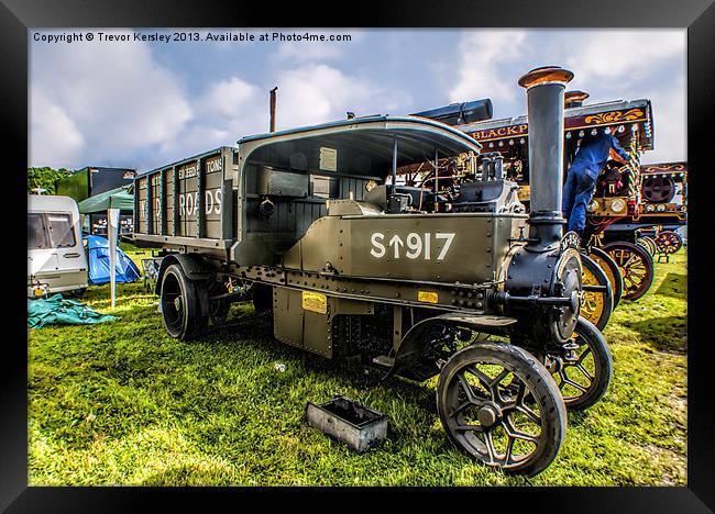 WD Road Steam Truck Framed Print by Trevor Kersley RIP