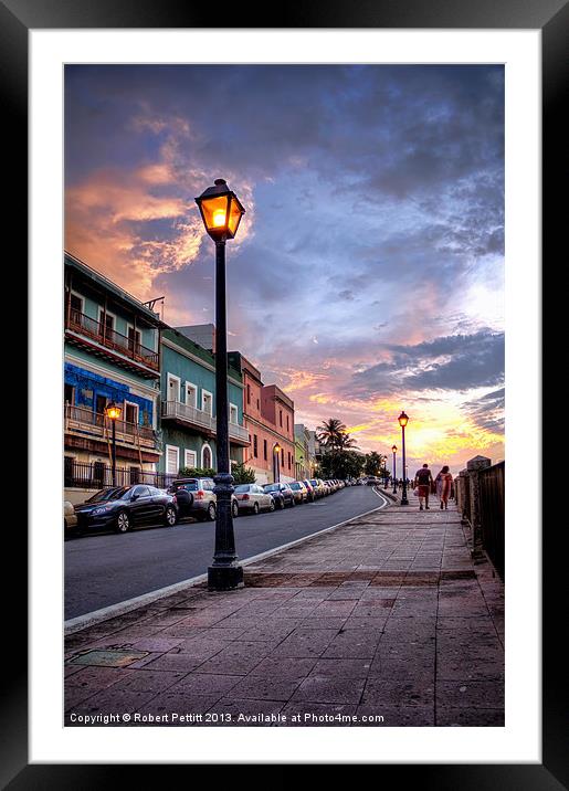 San Juan at Dusk Framed Mounted Print by Robert Pettitt