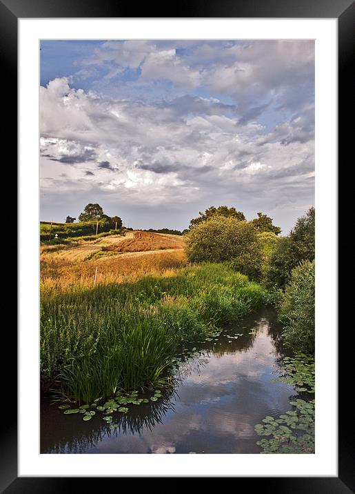 Meandering along the river Framed Mounted Print by Dawn Cox