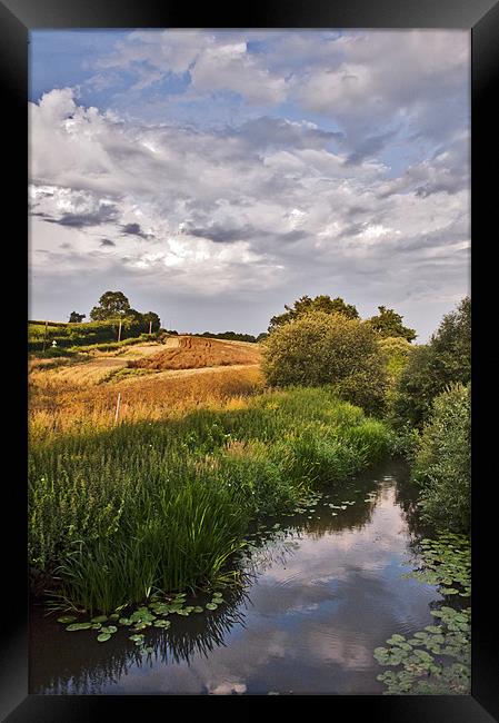 Meandering along the river Framed Print by Dawn Cox