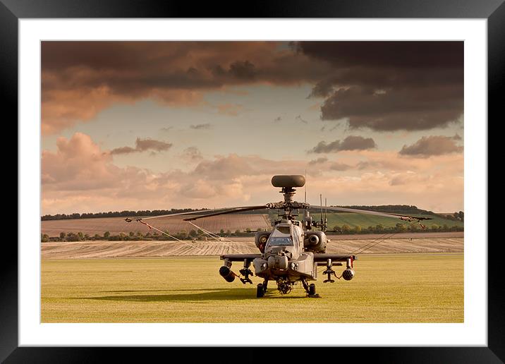 Apache Dusk Framed Mounted Print by Gareth Kirby