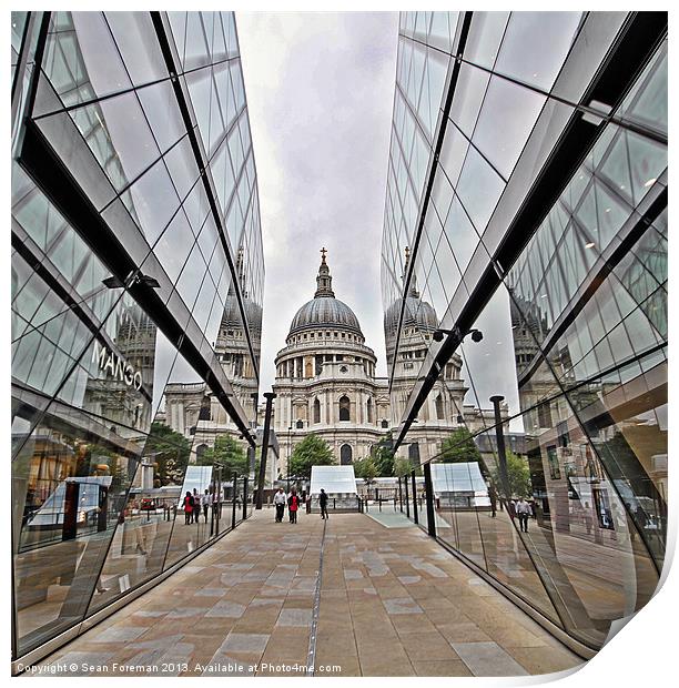 St Pauls from One New Change Print by Sean Foreman