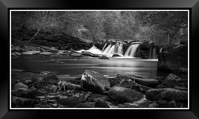 Solitude at the Waterfall Framed Print by Anthony Hucks