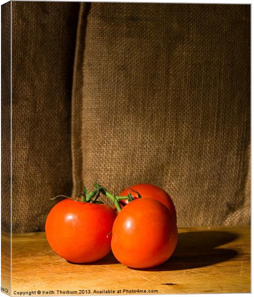 Tomatos Canvas Print by Keith Thorburn EFIAP/b