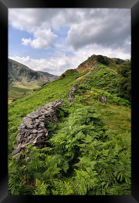 Rough Crag Walk Lake District Framed Print by Gary Kenyon