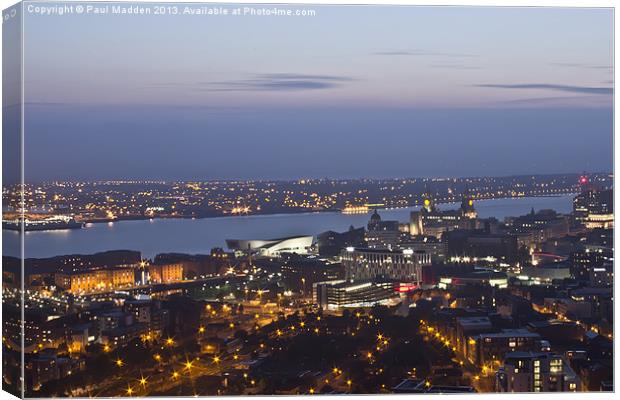 View from Liverpool Cathedral Canvas Print by Paul Madden