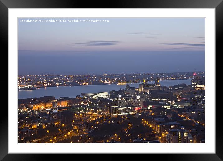 View from Liverpool Cathedral Framed Mounted Print by Paul Madden