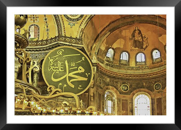 Famous The Hagia Sophia in Istanbul Framed Mounted Print by Dragomir Nikolov