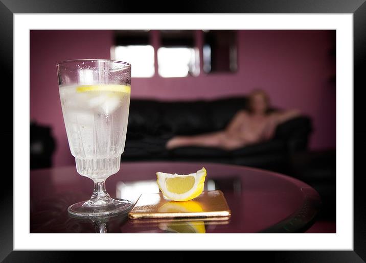 Gin by the bucket full Framed Mounted Print by Paul Haley