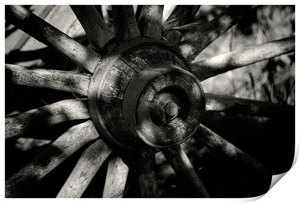 Wagon wheel Print by David Hare