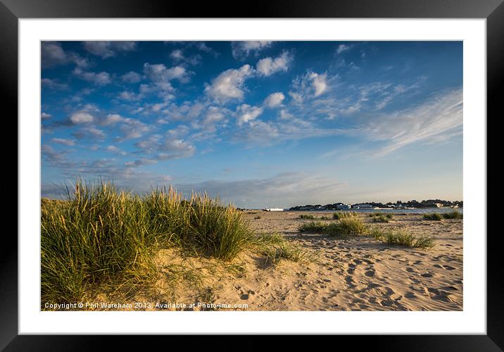 Dunes at Shell Bay Framed Mounted Print by Phil Wareham
