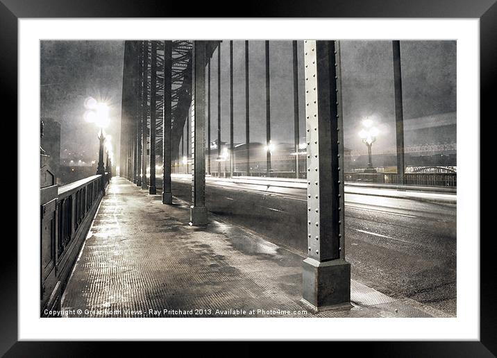 Tyne Bridge Framed Mounted Print by Ray Pritchard