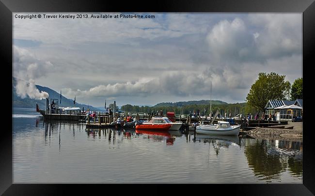 Coniston Boating Centre Framed Print by Trevor Kersley RIP