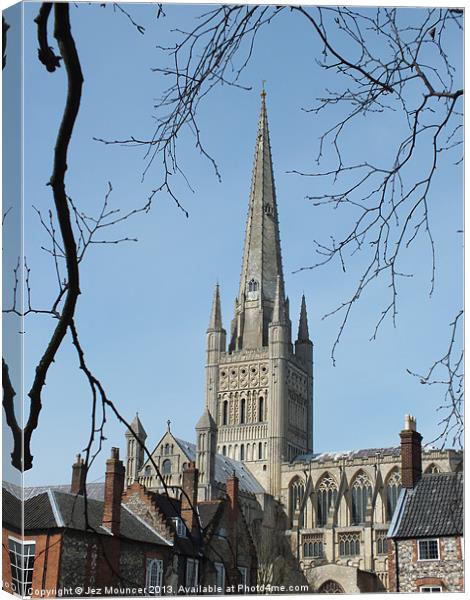 Cathedral Crowned Canvas Print by Jez Mouncer