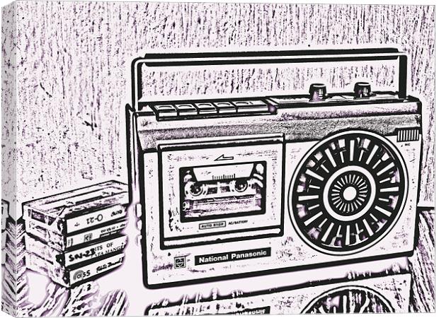 old cassette player Canvas Print by Susmita Mishra