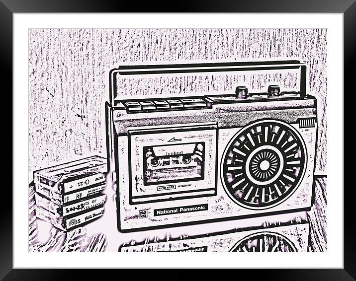 old cassette player Framed Mounted Print by Susmita Mishra