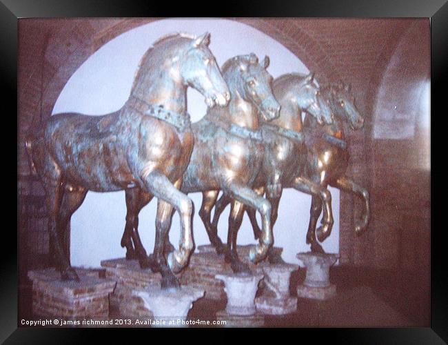 Horses of St Marks, Venice Framed Print by james richmond