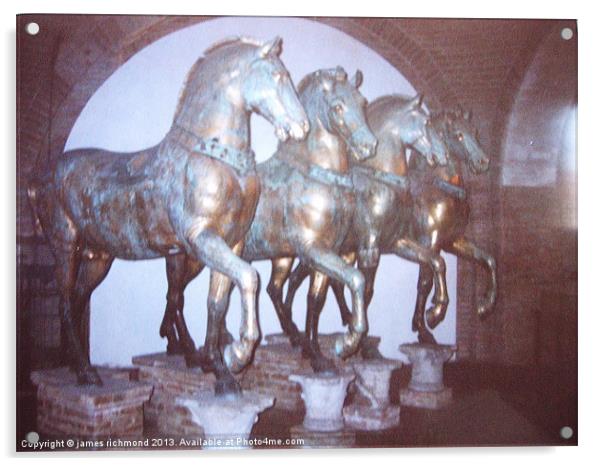 Horses of St Marks, Venice Acrylic by james richmond