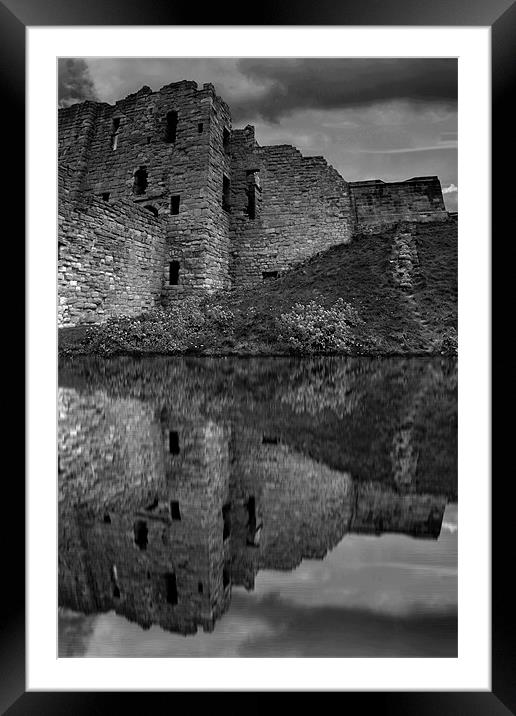 castle with lake Framed Mounted Print by Robert Bennett