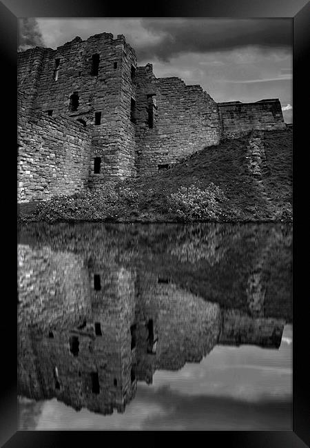 castle with lake Framed Print by Robert Bennett