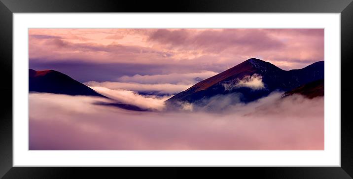 Low Cloud Framed Mounted Print by David Hare