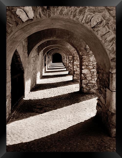 Corridors of Stone Framed Print by David Hare