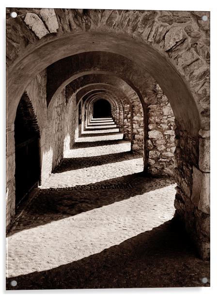 Corridors of Stone Acrylic by David Hare