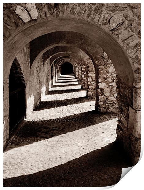 Corridors of Stone Print by David Hare