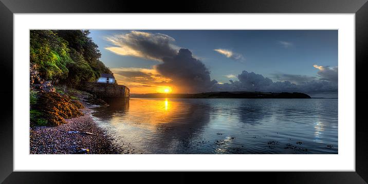 Dylan Thomas Boathouse Framed Mounted Print by Simon West