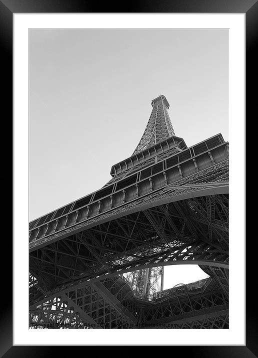 Eiffel Tower Framed Mounted Print by Rebecca Giles