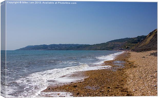 Charmouth looking along the coast Canvas Print by Thanet Photos