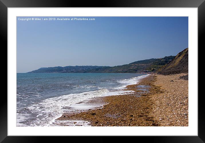 Charmouth looking along the coast Framed Mounted Print by Thanet Photos