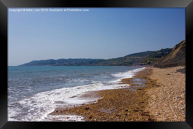 Charmouth looking along the coast Framed Print by Thanet Photos