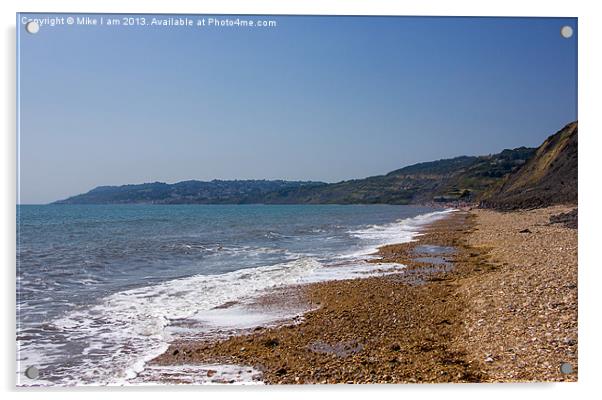 Charmouth looking along the coast Acrylic by Thanet Photos