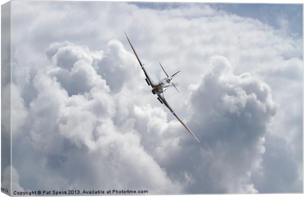 Spitfire - Flight Serenity Canvas Print by Pat Speirs