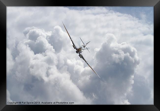 Spitfire - Flight Serenity Framed Print by Pat Speirs